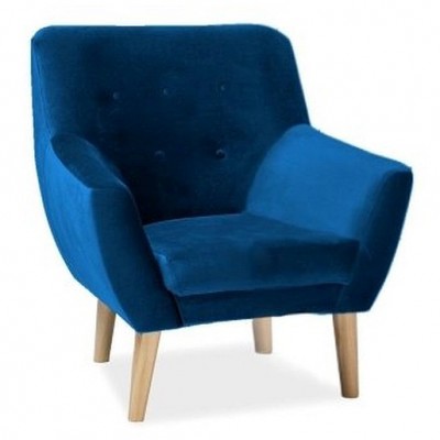 Кресло для отдыха Nordic 1 Velvet Bluvel 86