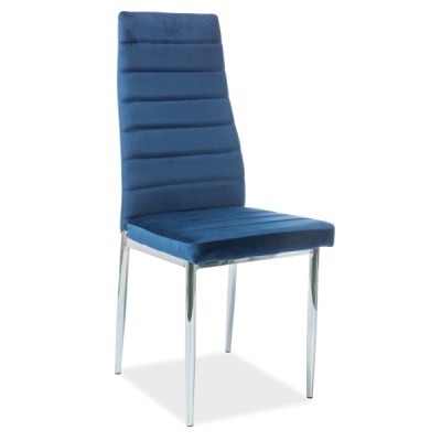 Cтул кухонный H261 Velvet синий/хром