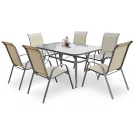 Обеденный металлический стол Mosler