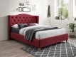 Двуспальная кровать Aspen Velvet 160 бордовая