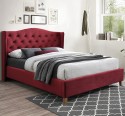 Двуспальная кровать Aspen Velvet 160 бордовая