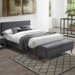 Двуспальная кровать Azurro 160 серая