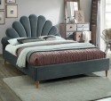 Двуспальная кровать Santana Velvet серая