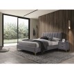 Двуспальная кровать Mirage Velvet серая
