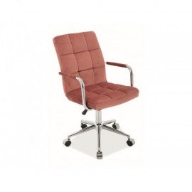 Кресло компьютерное Signal Q-022 Velvet античный розовый