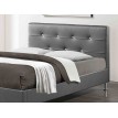 Двуспальная кровать из экокожи Rizz Silhouette Grey