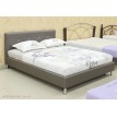 Двуспальная кровать из экокожи Rizz Silhouette Grey