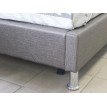 Двуспальная кровать из экокожи Rizz Silhouette Grey
