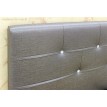 Двуспальная кровать из экокожи Rizz Silhouette Grey