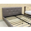 Двуспальная кровать из экокожи Rizz Silhouette Grey
