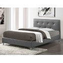 Кровать из экокожи Rizz Silhouette Grey 140x195