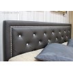 Двуспальная кровать из экокожи Moree Brown