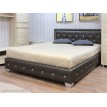 Двуспальная кровать из экокожи Moree Brown
