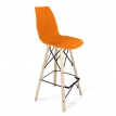 Барный стул Tristan оранжевый/прозрачный лак