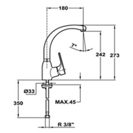Кухонный смеситель Teka Mtp 915 хром
