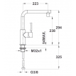 Кухонный смеситель Teka Inx 914 (хром)