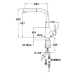 Кухонный смеситель Teka ARN 938 CHROME