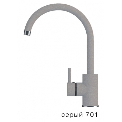 Кухонный смеситель Tolero Элара №701 (серый)