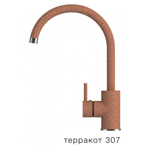 Кухонный смеситель Polygran Элара №307 (терракотовый)