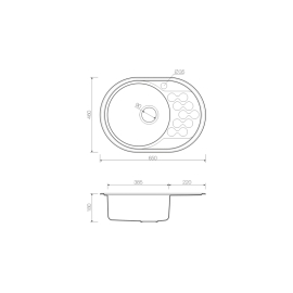 Кухонная мойка Omoikiri Kasumigaura 65-AB-L