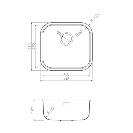 Кухонная мойка Omoikiri Omi 44-U/IF-GM