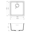 Кухонная мойка Omoikiri Kata 40-U-SA