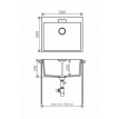 Кухонная мойка Tolero Loft TL-580 №923 (белый)