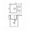 Кухонная мойка Tolero Loft TL-650 №701 (серый)