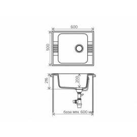 Кухонная мойка Polygran F-20 №26 (белый)