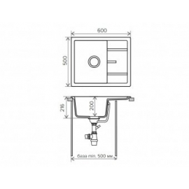 Кухонная мойка Tolero R-107 №823 (темно-бежевый)