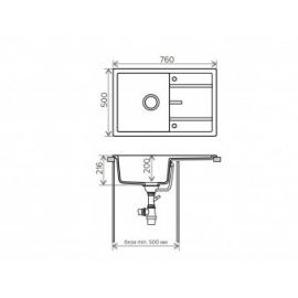Кухонная мойка Tolero R-112 №101 (бежевый)