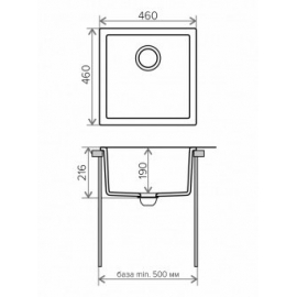 Кухонная мойка Tolero R-128 №001 (серый металлик)