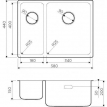 Кухонная мойка Omoikiri Tadzava 58-2-U/IF-IN-R