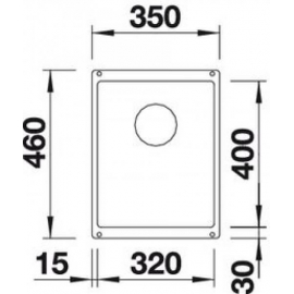 Кухонная мойка Blanco SUBLINE 320-U (черный)