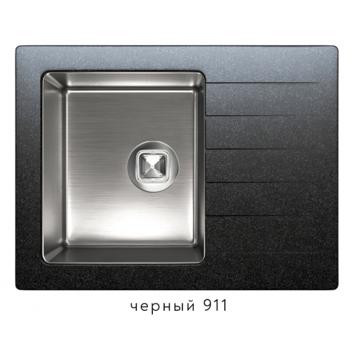 Кухонная мойка Tolero TTS-660 (черный)