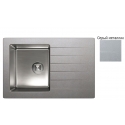 Кухонная мойка Tolero TTS-760 (серый металлик)