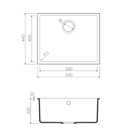 Кухонная мойка Omoikiri Bosen 54-U-GR (leningrad grey)