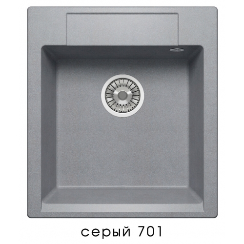 Кухонная мойка Tolero R-117 (серый)