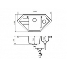 Кухонная мойка Tolero R-114 №817 (коричневый)