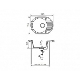 Кухонная мойка Tolero R-122 №817 (коричневый)
