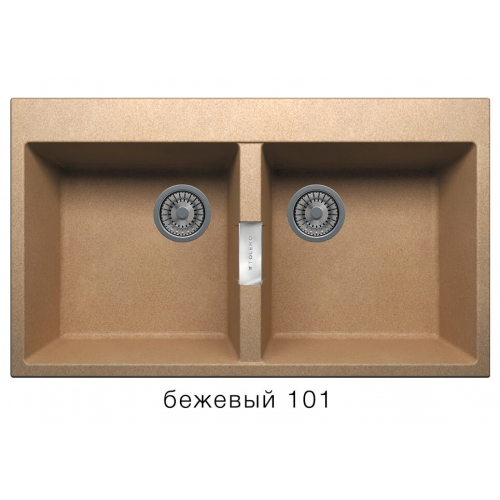 Кухонная мойка Tolero Loft TL-862 №101 (бежевый)