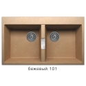 Кухонная мойка Tolero Loft TL-862 №101 (бежевый)