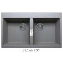 Кухонная мойка Tolero Loft TL-862 №701 (серый)