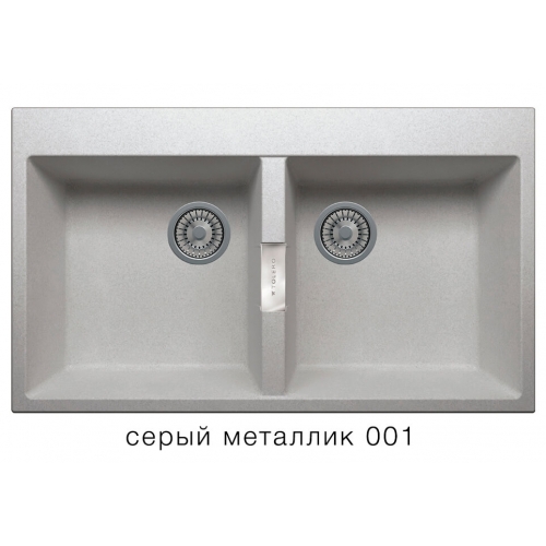 Кухонная мойка Tolero Loft TL-862 №001 (серый металлик)