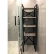 Стеллаж в стиле лофт Standart 50х170 черный