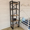 Стеллаж в стиле лофт Standart 50х170 черный