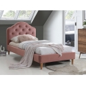 Односпальная кровать Chloe Velvet 90 розовая