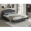 Двуспальная кровать Chloe Velvet 160 серая