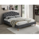 Двуспальная кровать Chloe Velvet 160 серая