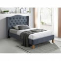 Полуторная кровать Signal ASPEN VELVET BLUVEL 14 серый/дуб 120/200
